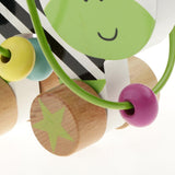 Maxbell Animal Bead Maze Roller Coaster Wooden Educational Circle Toy Baby Zebra