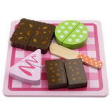 Maxbell Wooden Magnet Connected Cake Dessert Simulation Kitchen Food Play Toy Pink