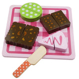 Maxbell Wooden Magnet Connected Cake Dessert Simulation Kitchen Food Play Toy Pink