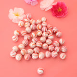 Maxbell 50Pcs Glass Round Beads Kids Marbles Ball Traditional Game Toy Gift Red