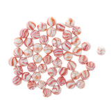 Maxbell 50Pcs Glass Round Beads Kids Marbles Ball Traditional Game Toy Gift Red