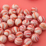 Maxbell 50Pcs Glass Round Beads Kids Marbles Ball Traditional Game Toy Gift Red