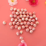 Maxbell 50Pcs Glass Round Beads Kids Marbles Ball Traditional Game Toy Gift Red