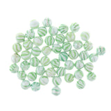 Maxbell 50Pcs Glass Round Beads Kids Marbles Ball Traditional Game Toy Gift Green