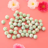Maxbell 50Pcs Glass Round Beads Kids Marbles Ball Traditional Game Toy Gift Green