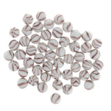 Maxbell 50Pcs Glass Round Beads Kids Marbles Ball Traditional Game Toy Gift Purple