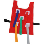 Maxbell Kids Pull Tails Vest for Kindergarten Outdoor Activity Game Vest  Red