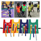 Maxbell Kids Pull Tails Vest for Kindergarten Outdoor Activity Game Vest  Red