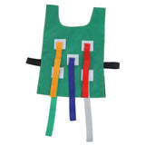Maxbell Pull Tails Vest for Kids Child Outdoor Party Activity Game Vest Green