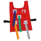 Maxbell Pull Tails Vest for Kids Child Outdoor Party Activity Game Vest Red