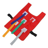 Maxbell Pull Tails Vest for Kids Child Outdoor Party Activity Game Vest Red
