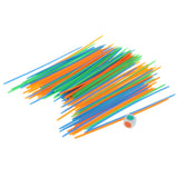 Maxbell 100 Pieces Plastic Classic Colored Pickup Sticks Game Party Favors Kids Toy