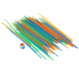 Maxbell 100 Pieces Plastic Classic Colored Pickup Sticks Game Party Favors Kids Toy