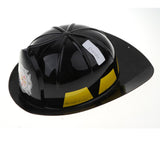 Maxbell Kids Fireman Chief Safety Helmet Firefighter Hat Role Play Toy Fancy Dress Accessories –Black