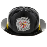 Maxbell Kids Fireman Chief Safety Helmet Firefighter Hat Role Play Toy Fancy Dress Accessories –Black