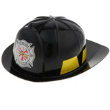 Maxbell Kids Fireman Chief Safety Helmet Firefighter Hat Role Play Toy Fancy Dress Accessories –Black