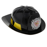 Maxbell Kids Fireman Chief Safety Helmet Firefighter Hat Role Play Toy Fancy Dress Accessories –Black