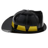 Maxbell Kids Fireman Chief Safety Helmet Firefighter Hat Role Play Toy Fancy Dress Accessories –Black