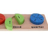 Maxbell Wooden Geometric Shape Puzzles Color Shape Sorter Kids Educational Toy A