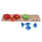 Maxbell Wooden Geometric Shape Puzzles Color Shape Sorter Kids Educational Toy A
