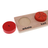 Maxbell Wooden Geometric Shape Puzzles Color Shape Sorter Kids Educational Toy A