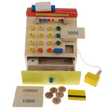 Maxbell Wooden Simulation Swiping Card Cash Register Kid Pretend Play Role Play Toy