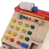 Maxbell Wooden Simulation Swiping Card Cash Register Kid Pretend Play Role Play Toy