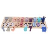 Maxbell Wooden Number Matching Block Toys For Children Intellectual Development