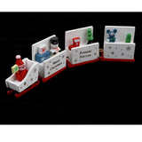 Maxbell Christmas Decorations Wooden Trains Kids Educational Toys Gift White