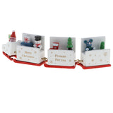 Maxbell Christmas Decorations Wooden Trains Kids Educational Toys Gift White