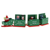 Maxbell Christmas Decorations Wooden Trains Kids Educational Toys Gift Green