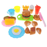 Maxbell 10pcs Kitchen Cookware+15pcs Food Play Cutting Kids Pretend Play Cooking Toy