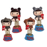 Max 4 Pieces Mini Cartoon Figures Home Car Desktop Decorations Figurine Play Set