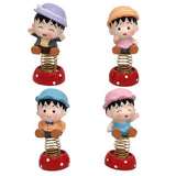 Max 4 x Mini Cartoon Boy Figures Home Car Desktop Decorations Figurine Play Set