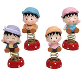 Max 4 x Mini Cartoon Boy Figures Home Car Desktop Decorations Figurine Play Set