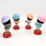 Max 4 x Mini Cartoon Boy Figures Home Car Desktop Decorations Figurine Play Set