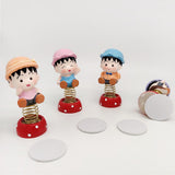 Max 4 x Mini Cartoon Boy Figures Home Car Desktop Decorations Figurine Play Set
