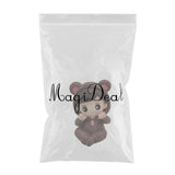 Max Mini Cartoon Statue Home Car Desktop Decorations Figurine Play Set Brown
