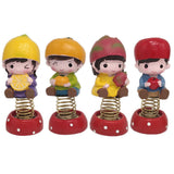 Max 4 Pieces Mini Cartoon Statue Home Car Desktop Decorations Figurine Play Set