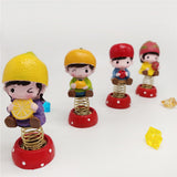 Max 4 Pieces Mini Cartoon Statue Home Car Desktop Decorations Figurine Play Set