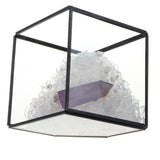 Max Natural Rock Mineral Collection Geology Earth Science Kit Ornament Purple