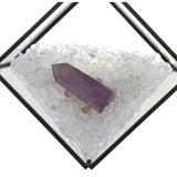 Max Natural Rock Mineral Collection Geology Earth Science Kit Ornament Purple