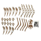 Maxbell Quadcopter Drone 3-dof Robot Arm Clamp Claw Kits, Mechanical Arm Grippers for Arduino Learning Kits, 3PCS 180 Motor