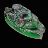 Maxbell Liquid Bubbler Motion Toy Floating Color Boat Pen Holder Home Desk Decor