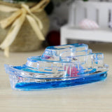 Maxbell Liquid Bubbler Motion Toy Floating Color Boat Pen Holder Home Desk Decor