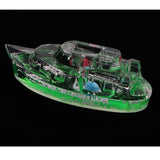 Maxbell Liquid Bubbler Motion Toy Floating Color Boat Pen Holder Home Desk Decor