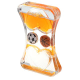Maxbell Heart Disc Bubbler Timer Floating Color Hourglass Illusion Science Toy