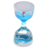 Maxbell Animal Oil Liquid Hourglass Floating Bubble Motion Timer Sensory Toy Blue