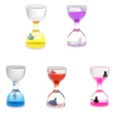 Maxbell Animal Oil Liquid Hourglass Floating Bubble Motion Timer Sensory Toy Blue