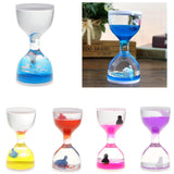 Maxbell Animal Oil Liquid Hourglass Floating Bubble Motion Timer Sensory Toy Blue